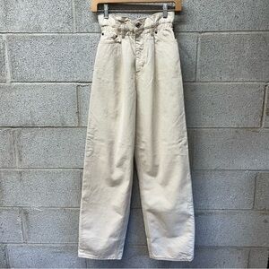 NWT ASOS Lightweight Paper Bag Jeans in White